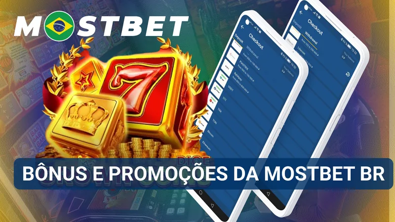 Painel promocional com ofertas, recompensas e campanhas disponíveis na Mostbet BR.