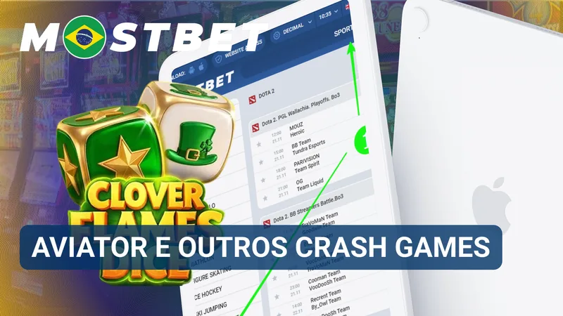 Tela do Aviator com multiplicador crescente acompanhada por outros títulos da categoria crash.