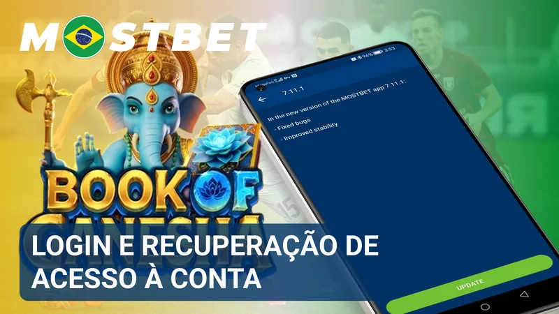 Campos de autenticação acompanhados da opção para redefinir a senha de uma conta Mostbet.