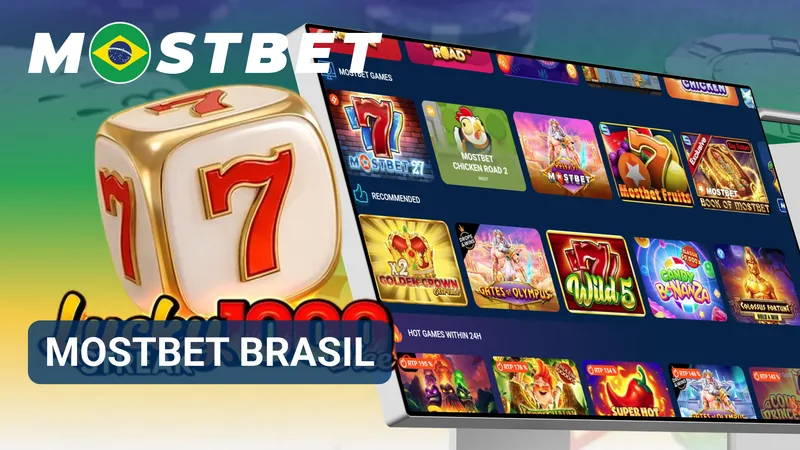 Tela inicial da Mostbet Brasil 2026 com seções de cassino online e apostas esportivas.