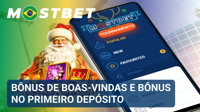 Oferta de boas-vindas com benefício associado ao primeiro depósito realizado em uma conta Mostbet.