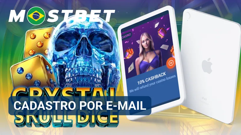 Endereço de e-mail e senha aparecem como campos principais no formulário de abertura da conta.